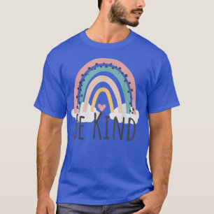 Be KindCute Rainbow Positive Quotes Inspirational  T-Shirt