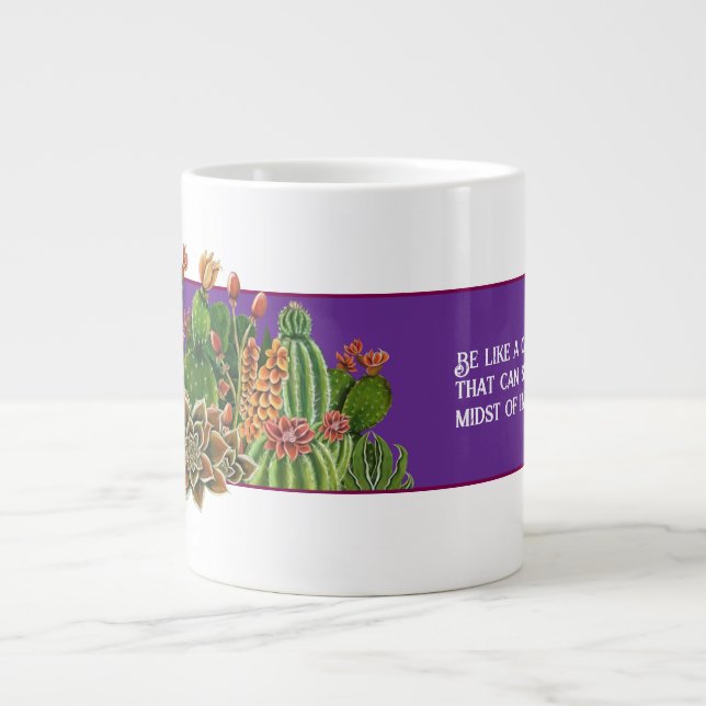 Be like a cactus, that can survive Speciality Mug (Front)