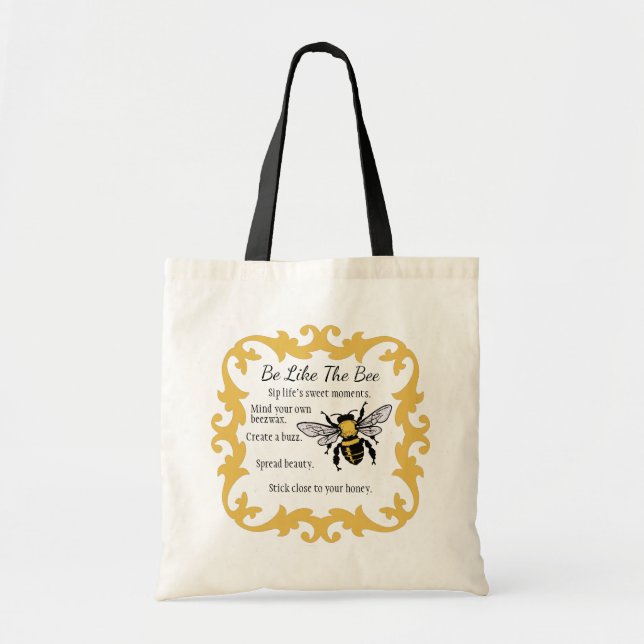 Be Like the Bee Tote (Front)