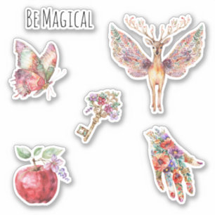 Be Magical Deer Purple Wings Butterfly