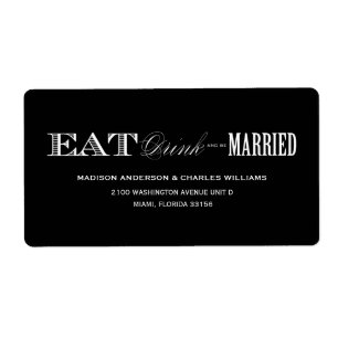 & BE MARRIED   ADDRESS LABELS