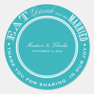 & BE MARRIED   FAVOR STICKERS