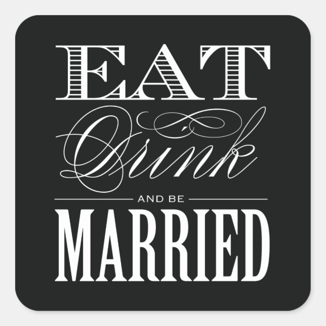 & BE MARRIED | FAVOR STICKERS (Front)