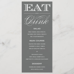 & BE MARRIED MENU