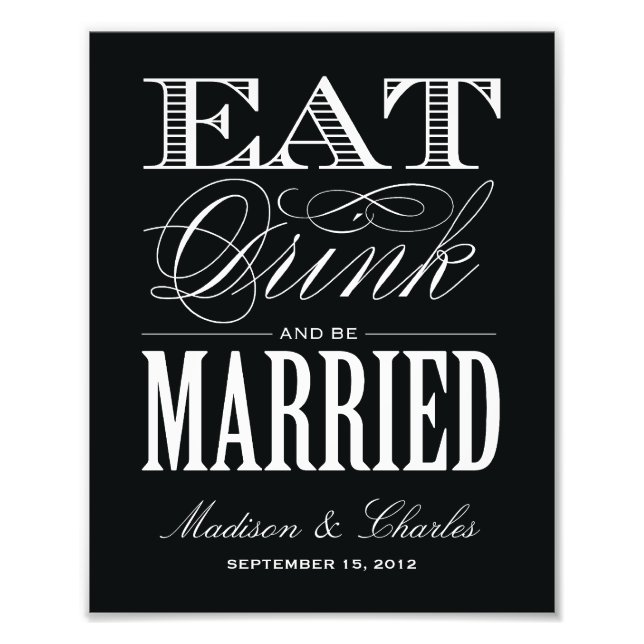 & BE MARRIED | RECEPTION PRINT (Front)