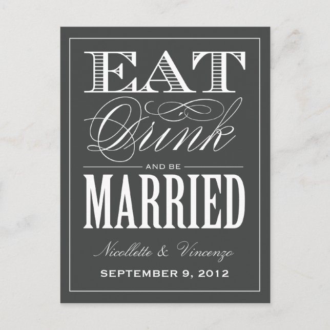 BE MARRIED | SAVE THE DATE ANNOUNCEMENT (Front)