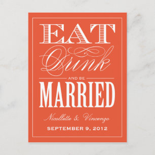 BE MARRIED   SAVE THE DATE ANNOUNCEMENT