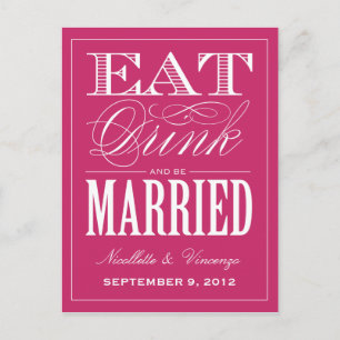 BE MARRIED   SAVE THE DATE ANNOUNCEMENT