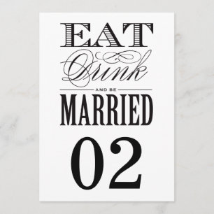 Be Married Table Numbers