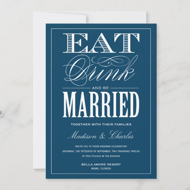 & BE MARRIED | WEDDING INVITATION (Front)