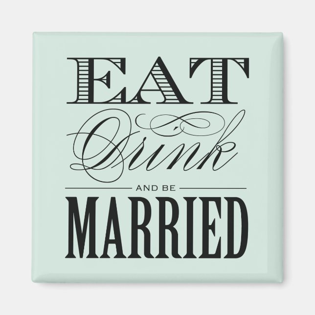 & BE MARRIED | WEDDING MAGNET (Front)