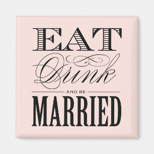 & BE MARRIED   WEDDING MAGNET