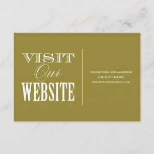 & BE MARRIED   WEDDING WEBSITE CARD