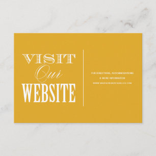 & BE MARRIED   WEDDING WEBSITE CARD