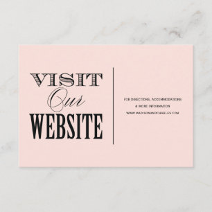 & BE MARRIED WEDDING WEBSITE CARD