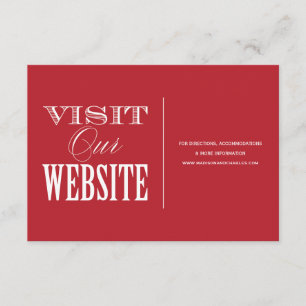 & BE MARRIED   WEDDING WEBSITE CARD