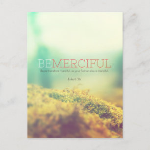 Be merciful postcard