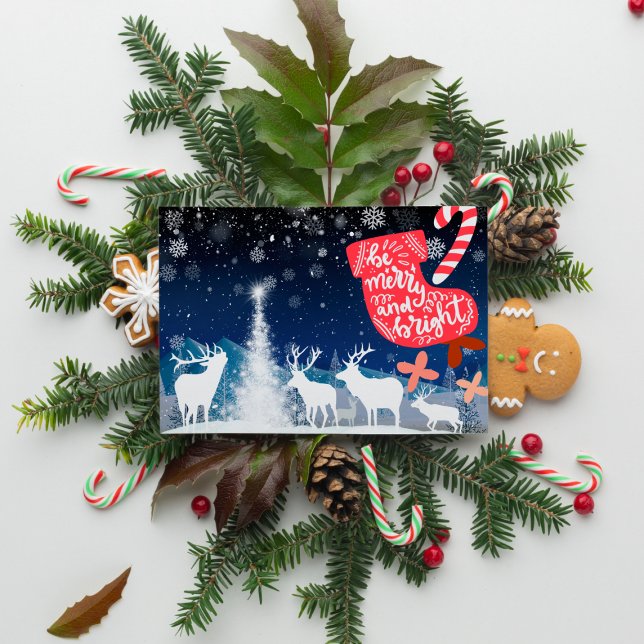 Be Merry and Bright A Magical Christmas Holiday Card (Be Merry and Bright A Magical Christmas Holiday Card on display)