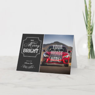 Be Merry and Bright - Infiniti Q50 Car themed Holiday Card
