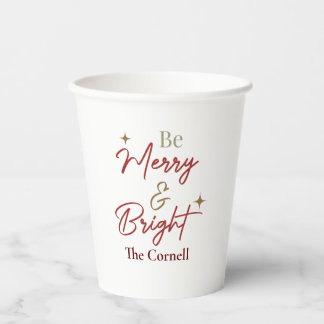 Be Merry and bright Paper Cups