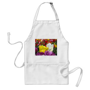 Be Merry! aprons Tulip Flowers Apron for Her