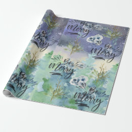 Be Merry Christmas Wrap Wrapping Paper