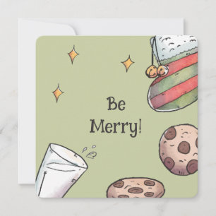 Be Merry Cute Christmas Card for a Friend