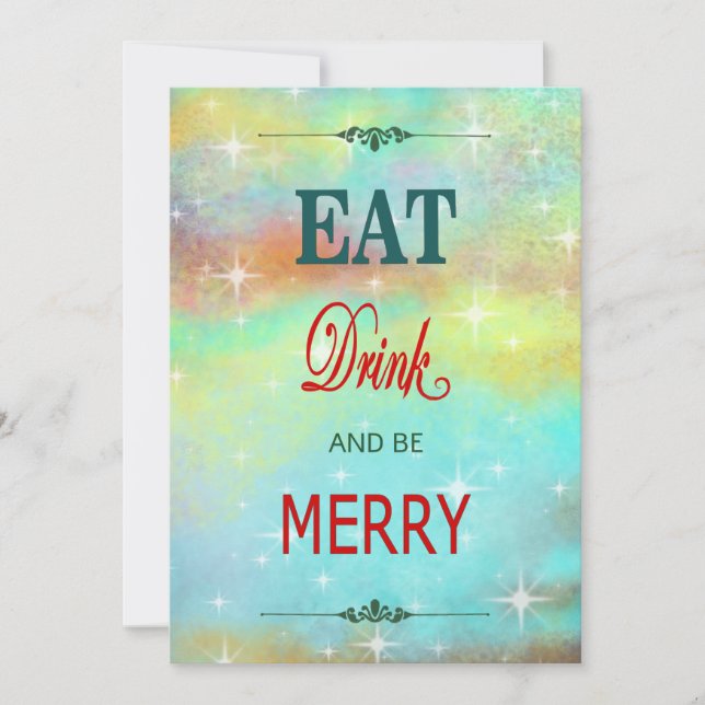 Be Merry Holiday Card (Front)