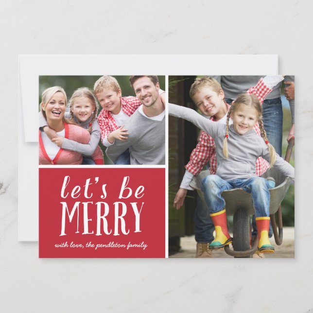 Be Merry | Holiday Photo Card (Front)