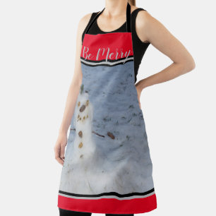 Be Merry Little Snowman Apron