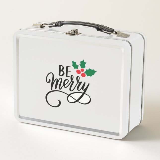 Be Merry  Metal Lunch Box (Front)
