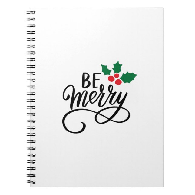 Be Merry   Notebook (Front)