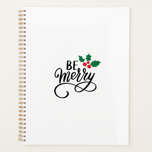 Be Merry   Planner (Front)