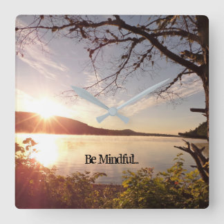 be mindful yoga room clock