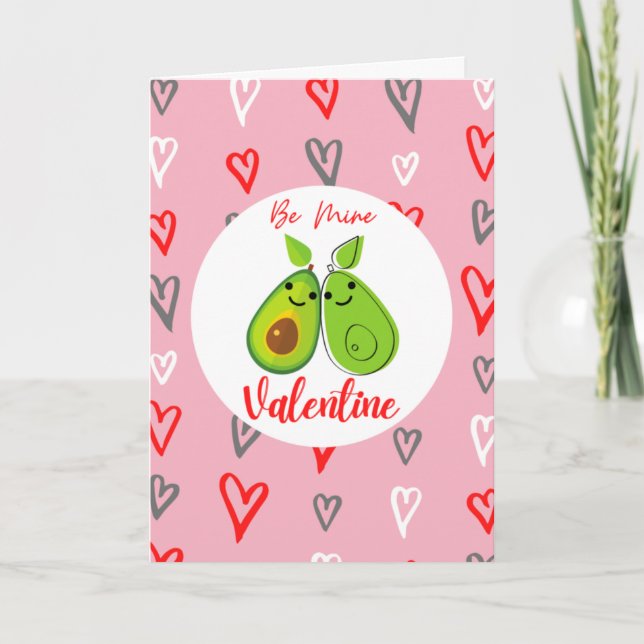 Be Mine - Avo  - Avocado Lover Valentine Card (Front)