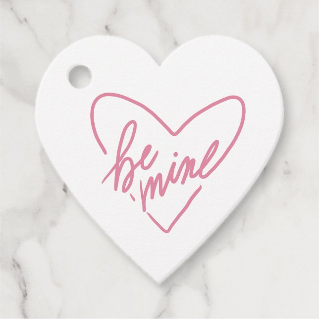 BE MINE CARD FAVOUR TAGS (Front)