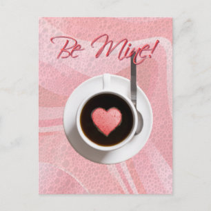 BE MINE COFFE HEART by SHARON SHARPE Postcard
