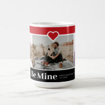 Be Mine Custom 3 Photos Valentine's Card 