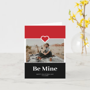 Be Mine Custom Photo Valentine's Day Card