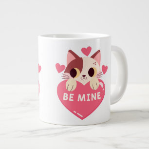 Be Mine Cute kitty Large Coffee Mug