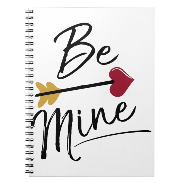 Be mine Cute Valentines Notebook (Front)