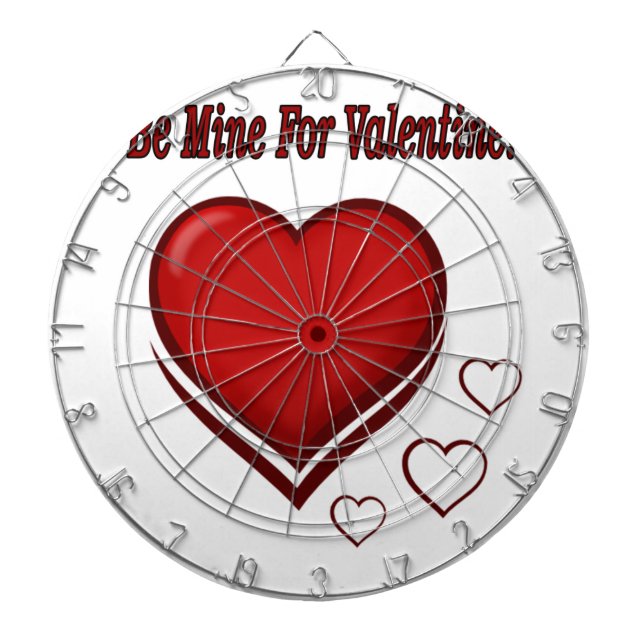 Be Mine For Valentine Dartboard (Front)
