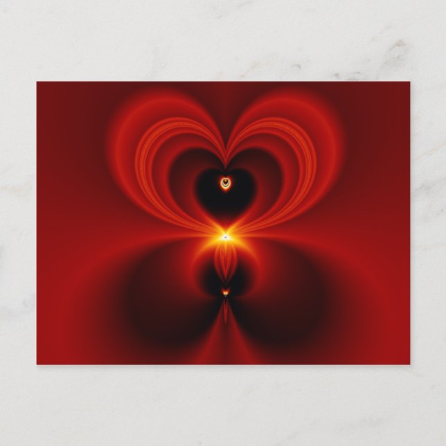Be Mine - Fractal Postcard (Front)