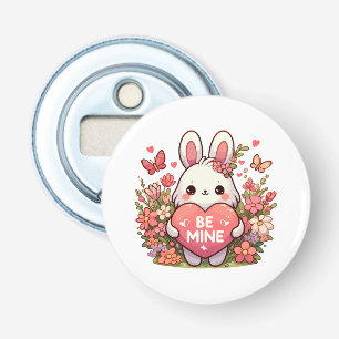 be mine ,funny rabbit valentine love bottle opener