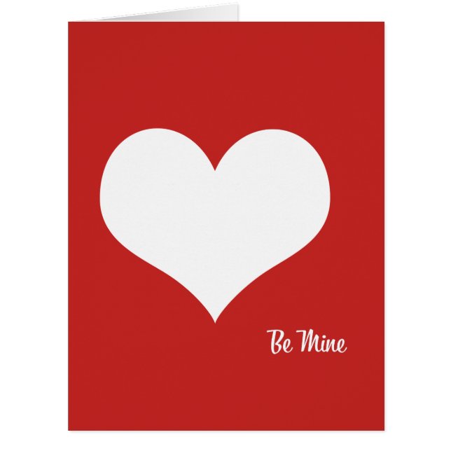 Be Mine Giant Valentine's Day Card (Front)