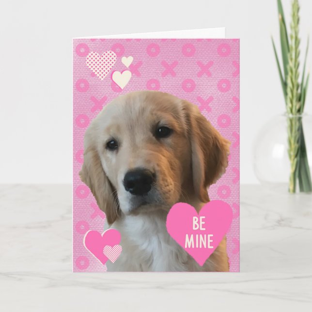 Be Mine Golden Love Valentine’s Day Card (Front)