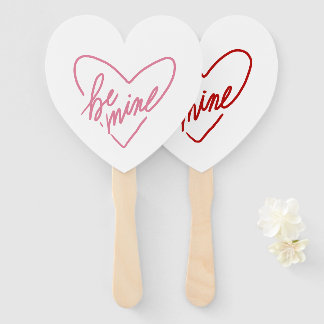 BE MINE  HAND FAN