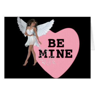 Be Mine Heart Candy Black Hair Angel Design