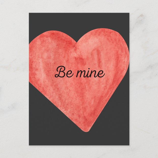 Be mine heart card (Front)