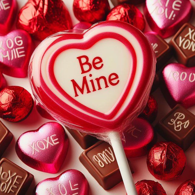 BE MINE HEART LOLLYPOP VALENTINE HOLIDAY CARD (Creator Uploaded)